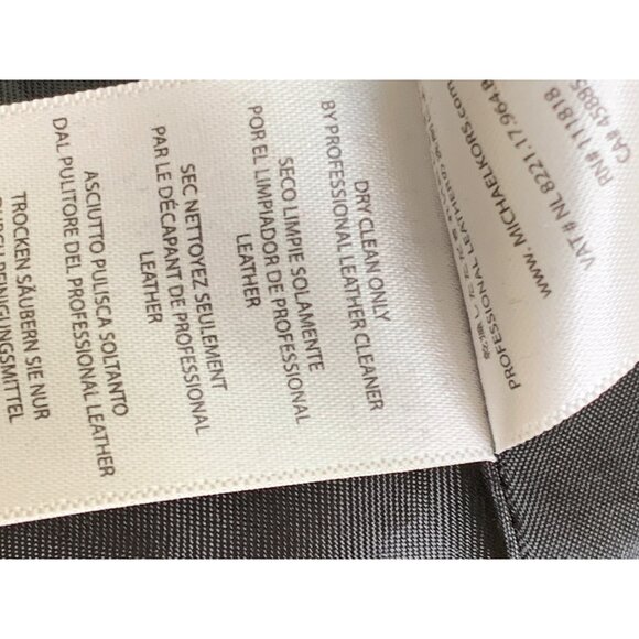 Michael Kors Womens Black Buttery Leather Asymmetric Zip Jacket M RII10589 EUC - Picture 4 of 11